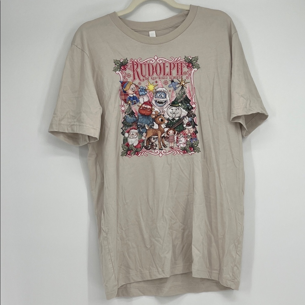 Rudolph the Red-Nosed Reindeer Graphic Tee | Bella + Canvas | Size Large